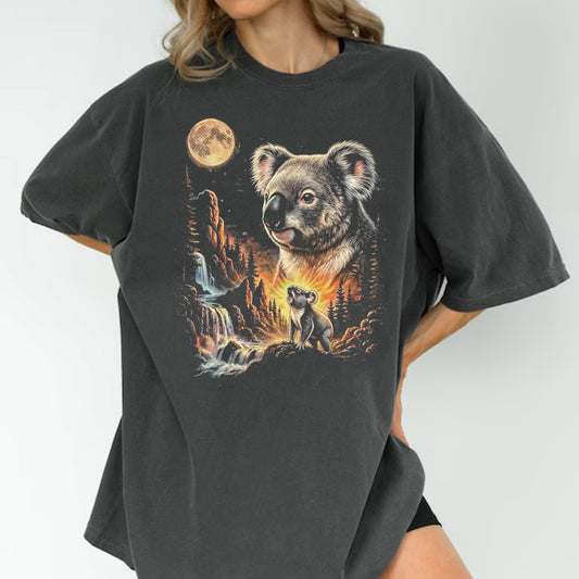 Koala Vintage Moon 90s Graphic T-Shirt