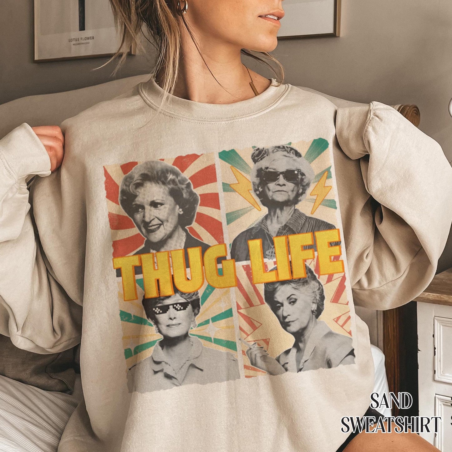Golden Girl Thug Life T-Shirt, Thug Life Meme