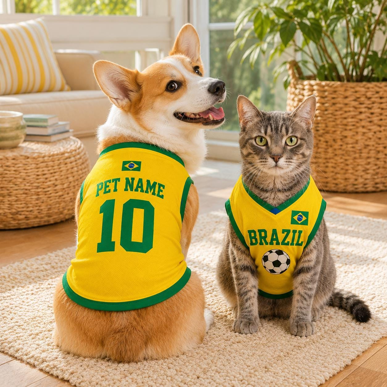 Personalized Brazil Dog Jersey