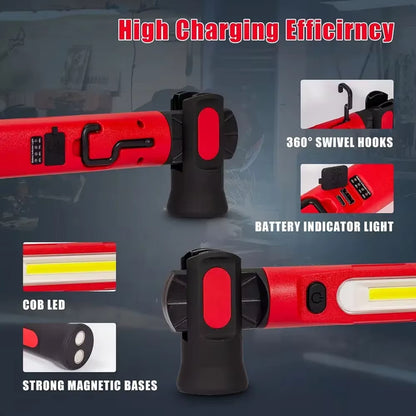 Manto™ Magnetic LED Work Light – 5000mAh Rechargeable Underhood Repair Lamp
