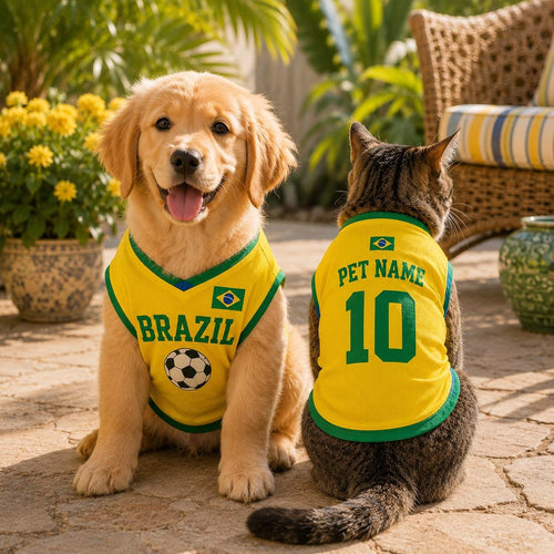 Personalized Brazil Dog Jersey
