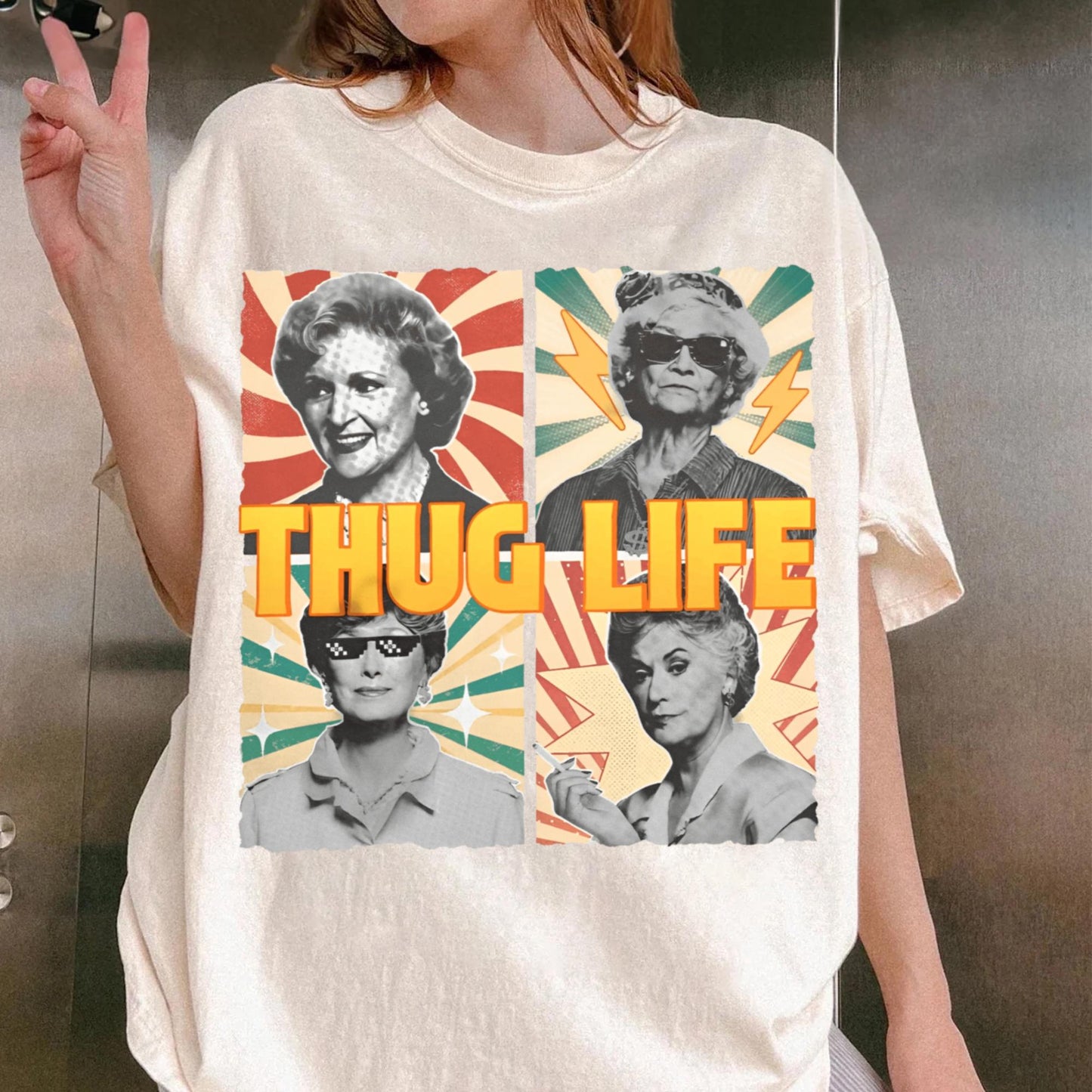 Golden Girl Thug Life T-Shirt, Thug Life Meme