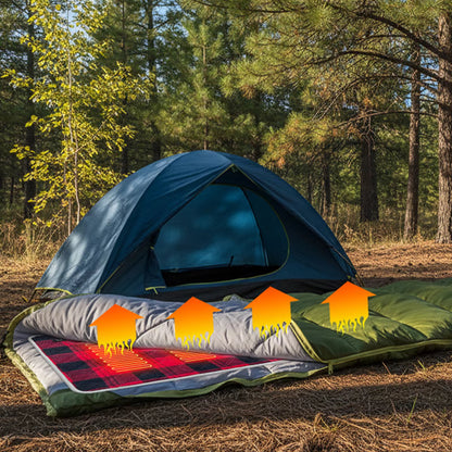 Manto™ USB Heated Seat Pad – Foldable 3-Level Temperature Camping Cushion
