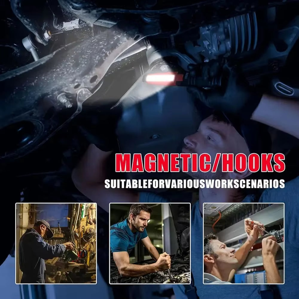Manto™ Magnetic LED Work Light – 5000mAh Rechargeable Underhood Repair Lamp