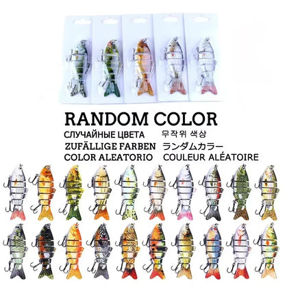 Manto™ 6-Segment Jointed Fishing Lure – 10cm 17.5g Sinking Swimbait Crankbait (1/3/5PCS)