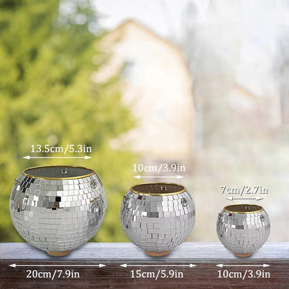 Disco Ball Plant Pot