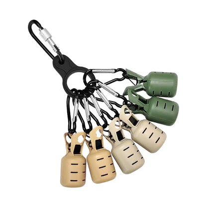 Manto™ 6PCS Squid Jig Hook Protector Kit – Egi Lure Cover with Carabiner