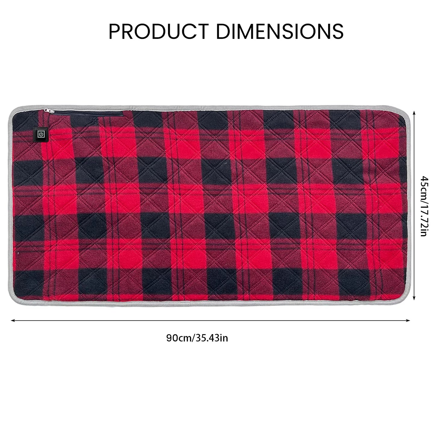 Manto™ USB Heated Seat Pad – Foldable 3-Level Temperature Camping Cushion
