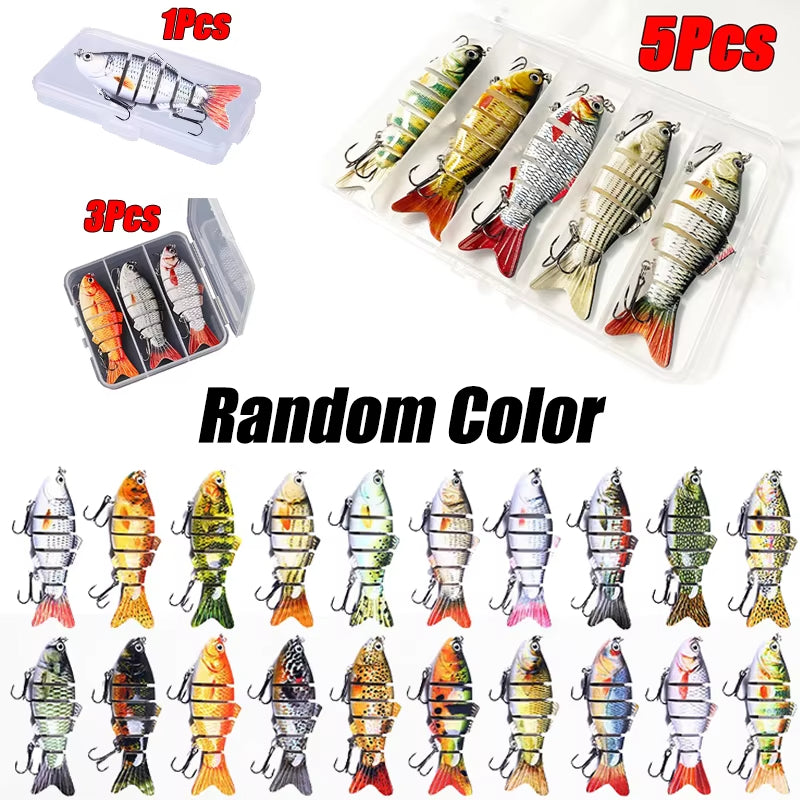 Manto™ 6-Segment Jointed Fishing Lure – 10cm 17.5g Sinking Swimbait Crankbait (1/3/5PCS)