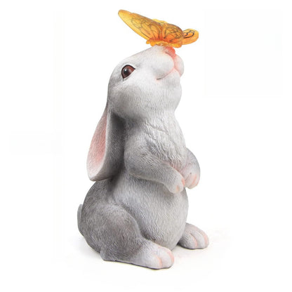 Manto™ Solar Rabbit Garden Statue with LED Light