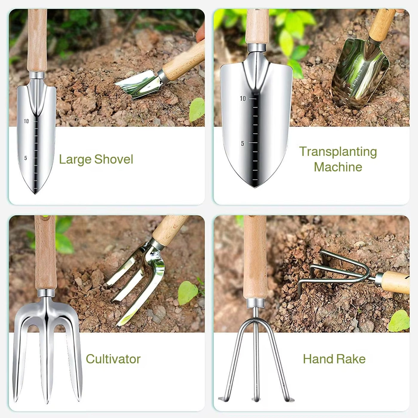 9-Piece Heavy Duty Gardening Hand Tools