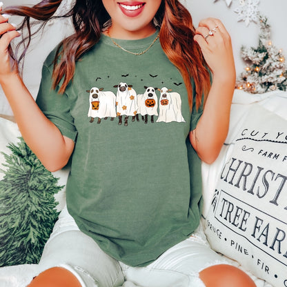 Halloween Shirt, Fall Shirt, Funny Halloween Cow Shirt, Ghost Cows Shirt