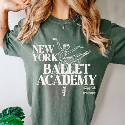 New York Ballet Graphic Tee, Vintage Wash Ballerina Tshirt