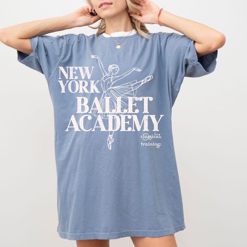 New York Ballet Graphic Tee, Vintage Wash Ballerina Tshirt