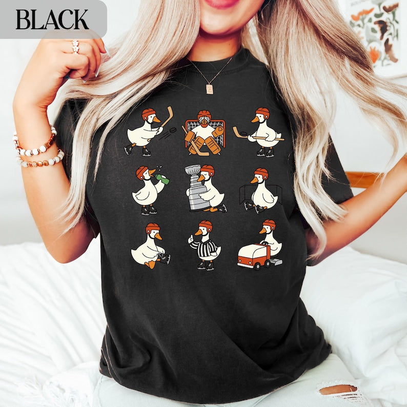 Funny Hockey Goose T-Shirt, Gameday Sweatshirt