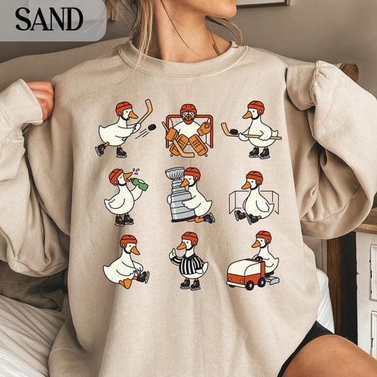 Funny Hockey Goose T-Shirt, Gameday Sweatshirt
