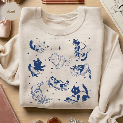 Cute Cat Ballet Shirt – Ballerina Sweatshirt Gift
