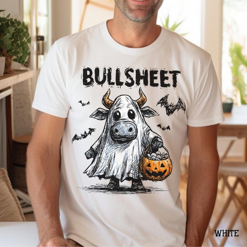 Bullsheet Halloween T-Shirt Funny Cow Sweatshirt