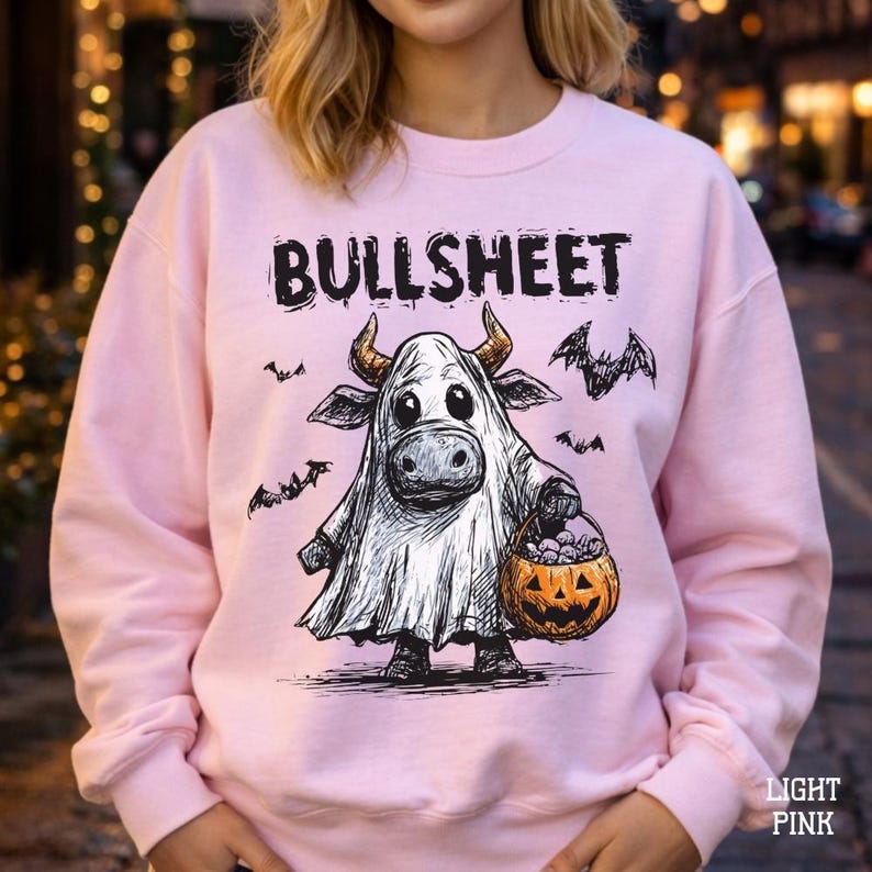 Bullsheet Halloween T-Shirt Funny Cow Sweatshirt